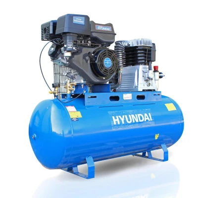 Image of Hyundai 14hp 200L Petrol Belt Driven Air Compressor 29CFM 145psi