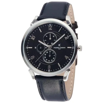 Image of Pierre Cardin Men&#039;s Multi Dial Quartz Watch with Leather Strap CPI.2023