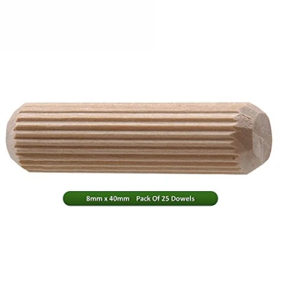 Image of Fort Fasteners® Wooden Dowel 8mm x 40mm Pack of 25