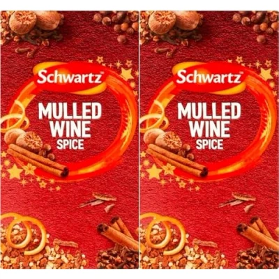 Image of Christmas Mulled Wine Spice (2 Boxes, Total 12 Sachets) by Schwartz