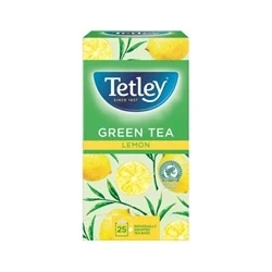 Image of Tetley Green Tea with Lemon, Pack of 6 Boxes, 150 String and Tag Teabags