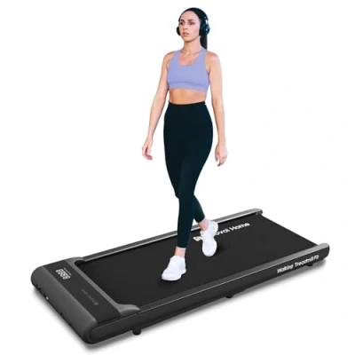 Image of Mobvoi Home Walking Treadmill Pad Under Desk Compact Treadmills for Office 2.25 HP Portable Jogging Machine 120 KG 6 km/h Easy Storage