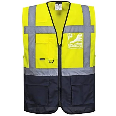 Image of Portwest Men&#039;s C476ynr apparel, Yellow/Navy, M UK