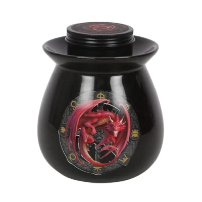 Image of Enchanting Lammas Wax Melt Burner Gift Set by Anne Stokes 11.5cm x 10cm (1 Pack) Luxury Oil &amp; Musk Scented Ideal for Fantasy Pagan Lovers