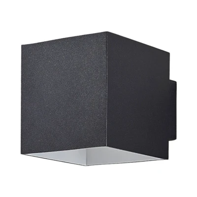 Image of Arcchio Zuzana wall light, angular, black, G9, 10 cm wide
