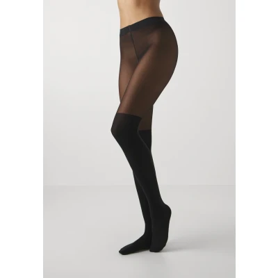 Image of Falke Overknee Transparent MATT Tights, Women&#039;s, Size: S/M, Black