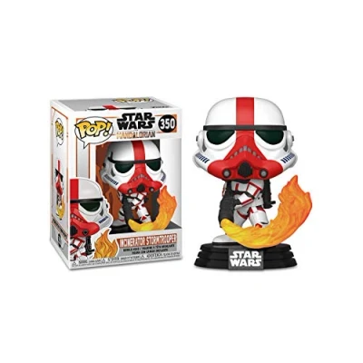 Image of Funko POP! Star Wars: the Mandalorian Red Stripe Incinerator Stormtrooper Collectable Vinyl Figure Gift Idea Official Merchandise Toys for Kids &amp; Adults TV Fans