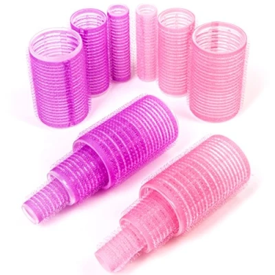 Image of 12 x Self Griping Hair Rollers In Small/Large Sizes For Bounce &amp; Volume