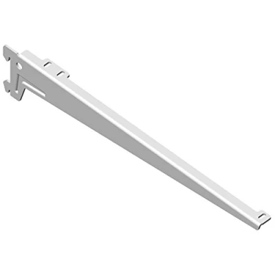 Image of Element System Winkelträger Bracket 1Row, Set of 2, 5 Settings, 3 Colours, Length 38 cm for Wooden Floors, 1813300057 Wall Rail, White