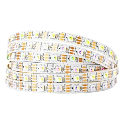 Image of BTF LIGHTING RGBW RGBWW Warm White SK6812 (Similar WS2812B) 16.4ft 5m 60leds/Pixels/m Individually Addressable Flexible 4 Color in 1 LED Dream Strip Non Waterproof DC5V