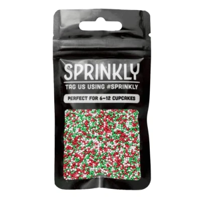 Image of SPRINKLY Matt 100&#039;s &amp; 1000&#039;s Red, White Green 30g