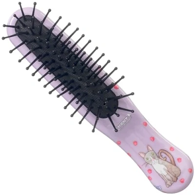 Image of Kent ArtHedz Cats Designed Pocket Size Hairbrush