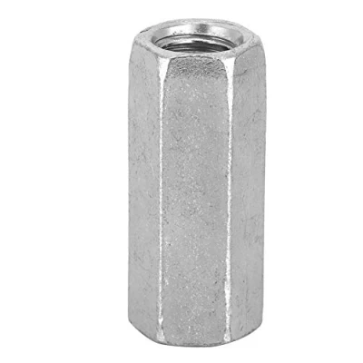 Image of Hilitand 10 Pcs Long Rod Nut Hex Coupling Nuts Hexagonal Sleeve Standoff M8 Threaded Fasteners(M8*30)