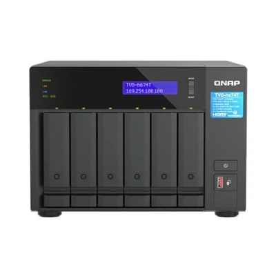 Image of QNAP TVS h674T i5 32G, 6 bay Thunderbolt 4 NAS, Intel Core i5, 32GB RAM