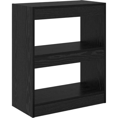 Image of vidaXL Book Cabinet Black oak 60 x 30 72 cm Engineered wood