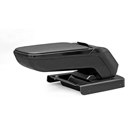 Image of rati Armrest Specific Black Armster 2 for Volkswagen Polo (2018 ) With Storage Compartment and Foldable