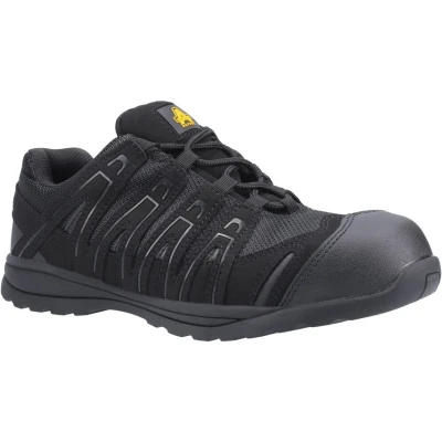 Image of Amblers Safety FS40C Trainers in Black Size 8 UK