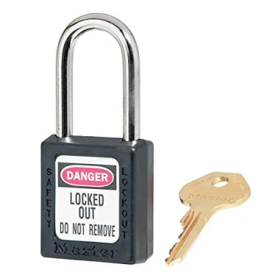 Image of Master Lock ML410BLK 410BLK Lockout Tagout Safety Padlock, Black, 9.2 cm x 4.8 2.7
