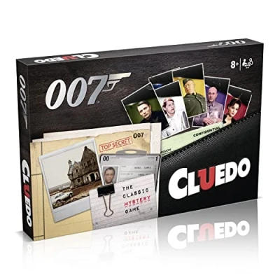 Image of Winning Moves James Bond Cluedo mystery Board Game, Play with Q and M, Tanner or Felix to solve the of missing 00 agent, great gift for ages 8 plus