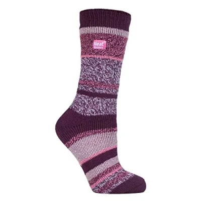 Image of HEAT HOLDERS Womens Socks Black, Pink, Red &amp; Purple Sizes 4 8 (4 UK, 37 42 eur, Cosby)
