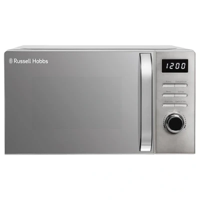 Image of Russell Hobbs Titanium Digital Microwave 20 Litre 800W Solo with 5 Power Levels, Defrost Function &amp; Easy Clean, 60 Minute Timer, 8 Auto Cook Menus, RHMD832T