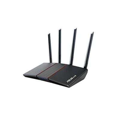 Image of ASUS AX1800 WiFi 6 Router (RT AX55) Dual Band Gigabit Wireless Router, Speed &amp; Value, Gaming Streaming, AiMesh Compatible, Included Lifetime Internet Security, Parental Control, MU MIMO, OFDMA
