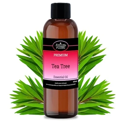 Image of Tea Tree Essential Oil 100ml, 100% Natural Therapeutic Grade, Ideal Oils for Cleaning House, Diffuser, Pure Piercings, Skin