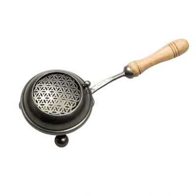Image of NKlaus 15872 Iron Incense Pan Anthracite Diameter 8 cm Perfect for and