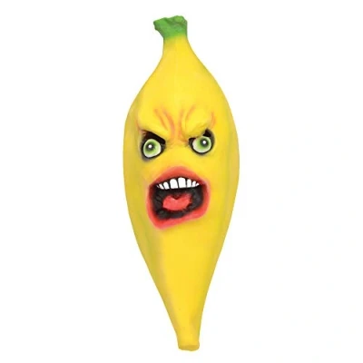 Image of Bristol Novelty BM564 Horror Banana Mask Rubber, Men, Women, Yellow