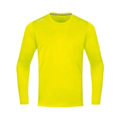 Image of JAKO Run 2.0 Men&#039;s Long Sleeved Vest Neon Yellow