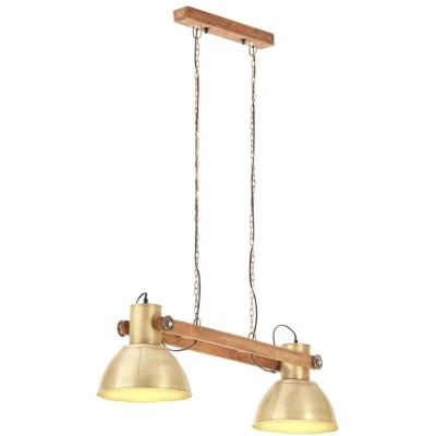 Image of vidaXL Industrial Hanging Lamp 25 W Brass 109 cm E27
