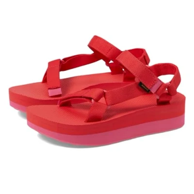 Image of Teva Flatform Universal Walking sandals, Women&#039;s, Size: 6.5, Hot pink Textile