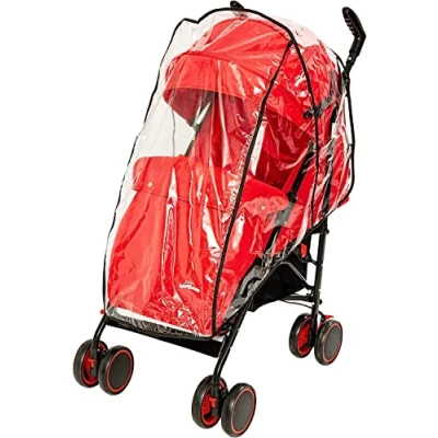 Image of Little Bambino Universal Rain Cover for Pushchair Stroller Buggy Pram, Baby Travel Weather Shield Protection