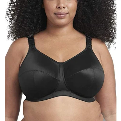 Image of Goddess Women&#039;s Celeste Soft Cup Bra Full Coverage, Opaque, Black, 38JJ