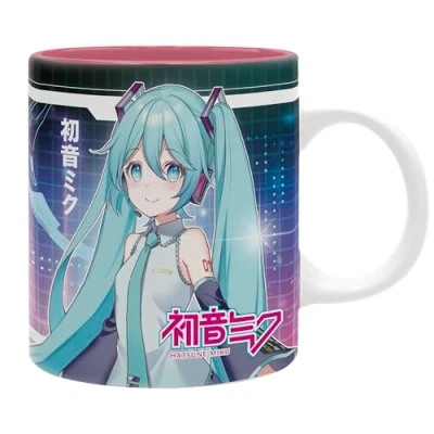 Image of ABYSTYLE Hatsune Miku Cyberpunk Ceramic Novelty Coffee &amp; Tea 320ml / 11oz Mug Merchandise MikuGifts