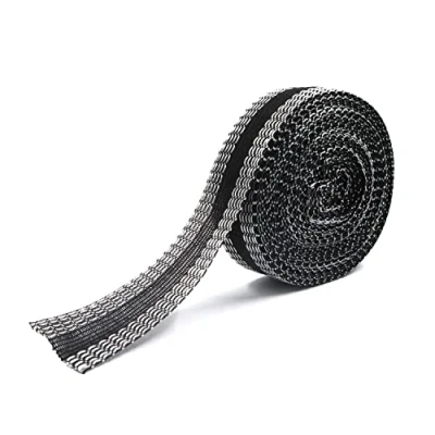 Image of LELE LIFE 10m Pants Edge Shorten Self Adhesive Mouth Paste, Permanent Iron On Hem Clothing Tape, Sewing Fabric Fusing Tape for Clothes, Black