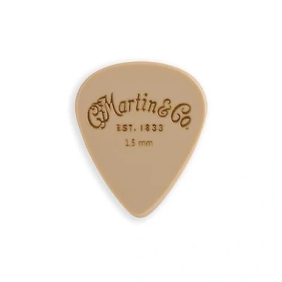 Image of MARTIN Guitar Picks (18A0120), Luxe Apex, Small, Beige, Plastic, Satin Finish, Pick