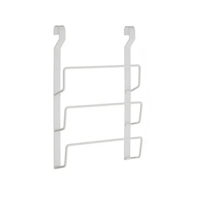 Image of Premier Housewares Sorello Hanging Pan Lid Rack, Iron, White, 7 x 24 36 cm