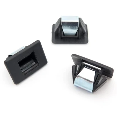 Image of VVO Fasteners Black Plastic Windscreen Cowl or Scuttle Panel Clips for Fiat 500, (Pack of 10)