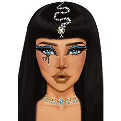 Image of Leg Avenue Eye034 10122 Costume Eyewear, Cleopatra Multicolor, One Size