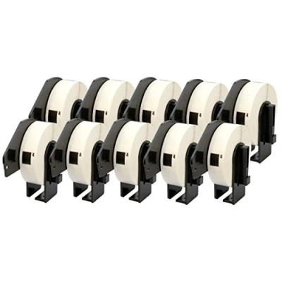 Image of 10 Compatible Rolls DK11204 DK 11204 17mm x 54mm Address Labels for P Touch QL 500 550 570 700 800 810W 820NWB 1050 1060N 1100 1110NWB (400 per Roll)
