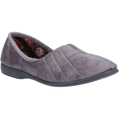 Image of GBS Womens Audrey Slipper Grey Size UK 6