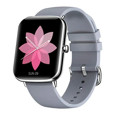 Image of JCDBT Smartwatch Health Tracker: Heart Rate, Calorie and Step Counter, IP68 Waterproof, 1.69&#039;&#039; Full Touch Screen Silver