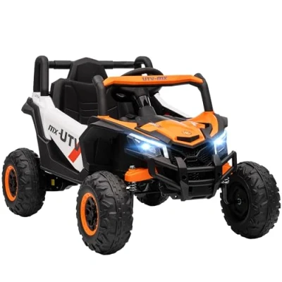 Image of AIYAPLAY Kids Electric Car with Remote Control for Ages 3 5 Years, Orange