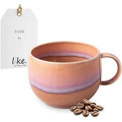 Image of like. by Villeroy &amp; Boch Perlemor Coral Coffee Cup 12 x 9 7 cm