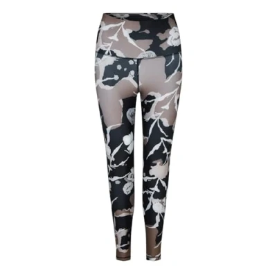 Image of Reebok Women&#039;s Myt All Over Print Poly Leggings, Black, S