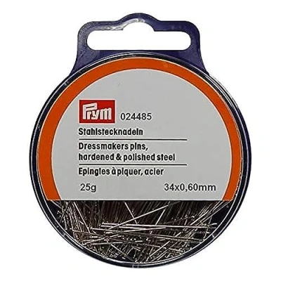 Image of Prym Straight Pins silver col 0.60x34 mm, Alloy Steel, One Size
