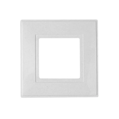 Image of Single light switch finger plate White