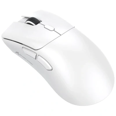 Image of ATTACK SHARK R1 59g SUPERLIGHT Mouse, PixArt PAW3311 Gaming Sensor, BT/2.4G Wireless/Wired 6 Adjustable DPI up to 18000, 65 Hrs Battery, G502, Office Mice for Win11/Xbox/PS/Mac (White)