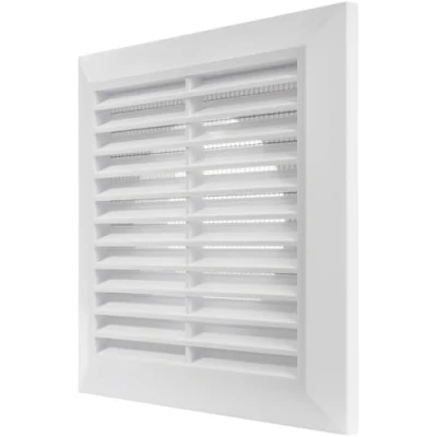 Image of Vent Systems Ø4&quot; Duct 6.7&quot; x Inch White Air Cover Bathroom Exhaust Pipe Louvered Outdoor Ø100 mm (170 170 mm)